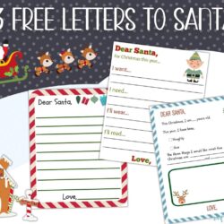 4 Free Printable Letters to Santa + How To Get a Reply