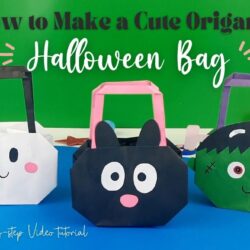 DIY Easy Halloween Origami Treat Bags