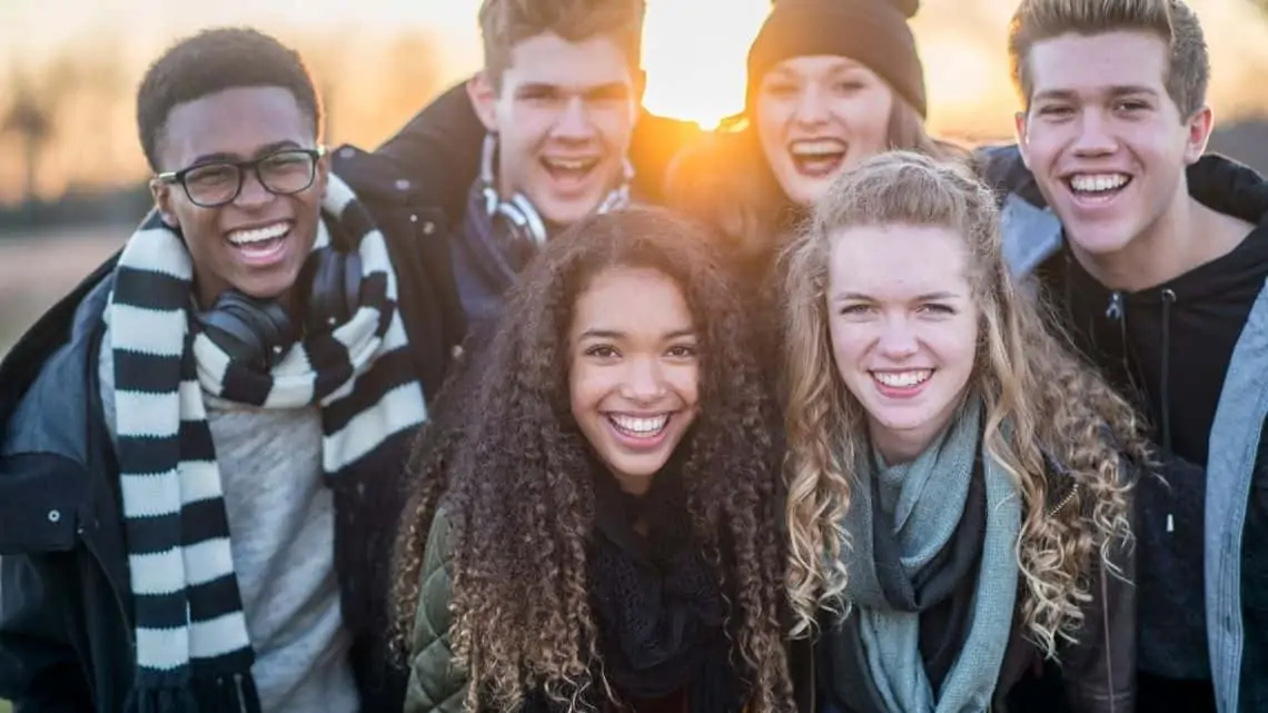 happy independent teens