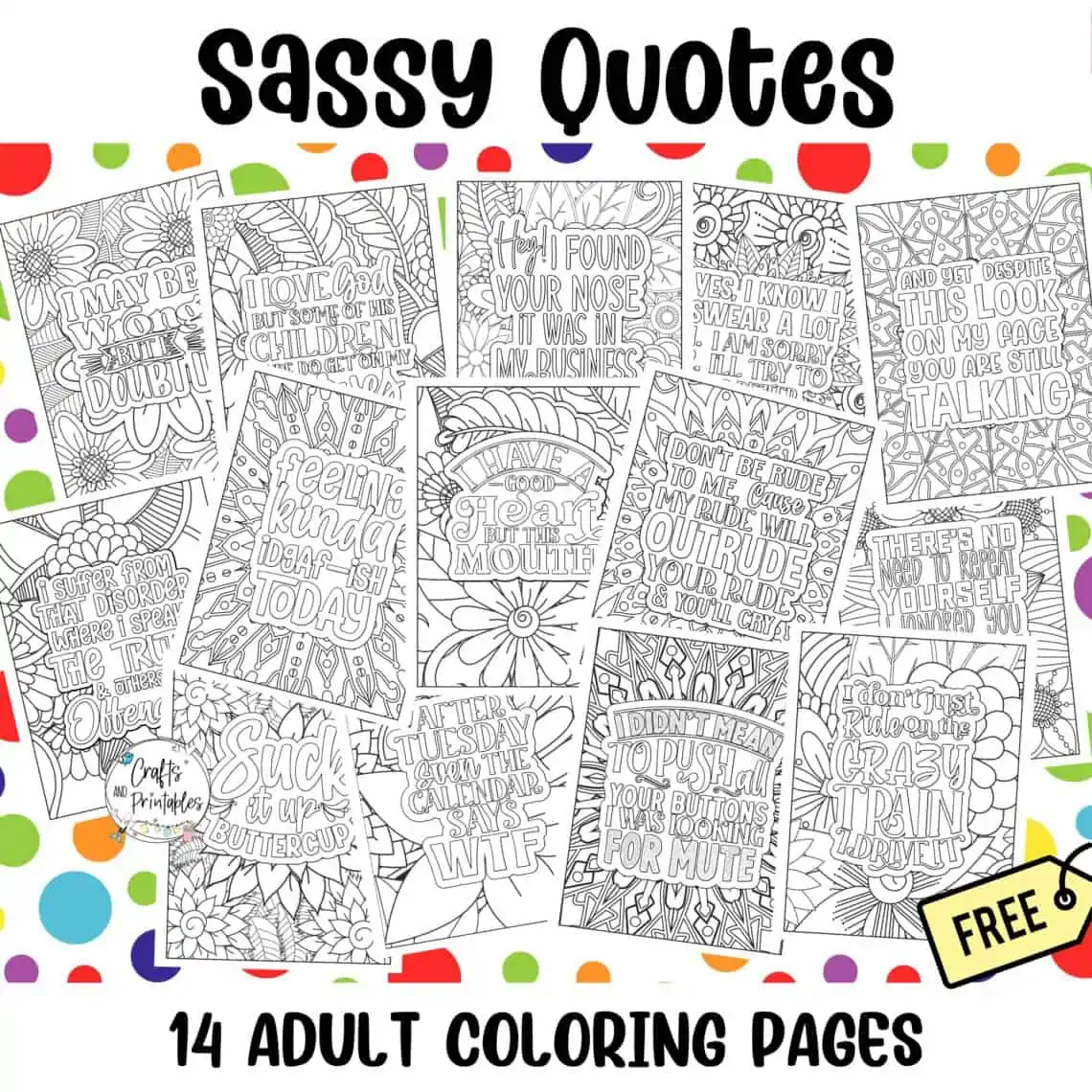 Sassy Quotes Adult Coloring Pages - free printable coloring pages adults only,funny adult coloring pages,hard coloring pages - Free Printable Coloring Pages Adults Only