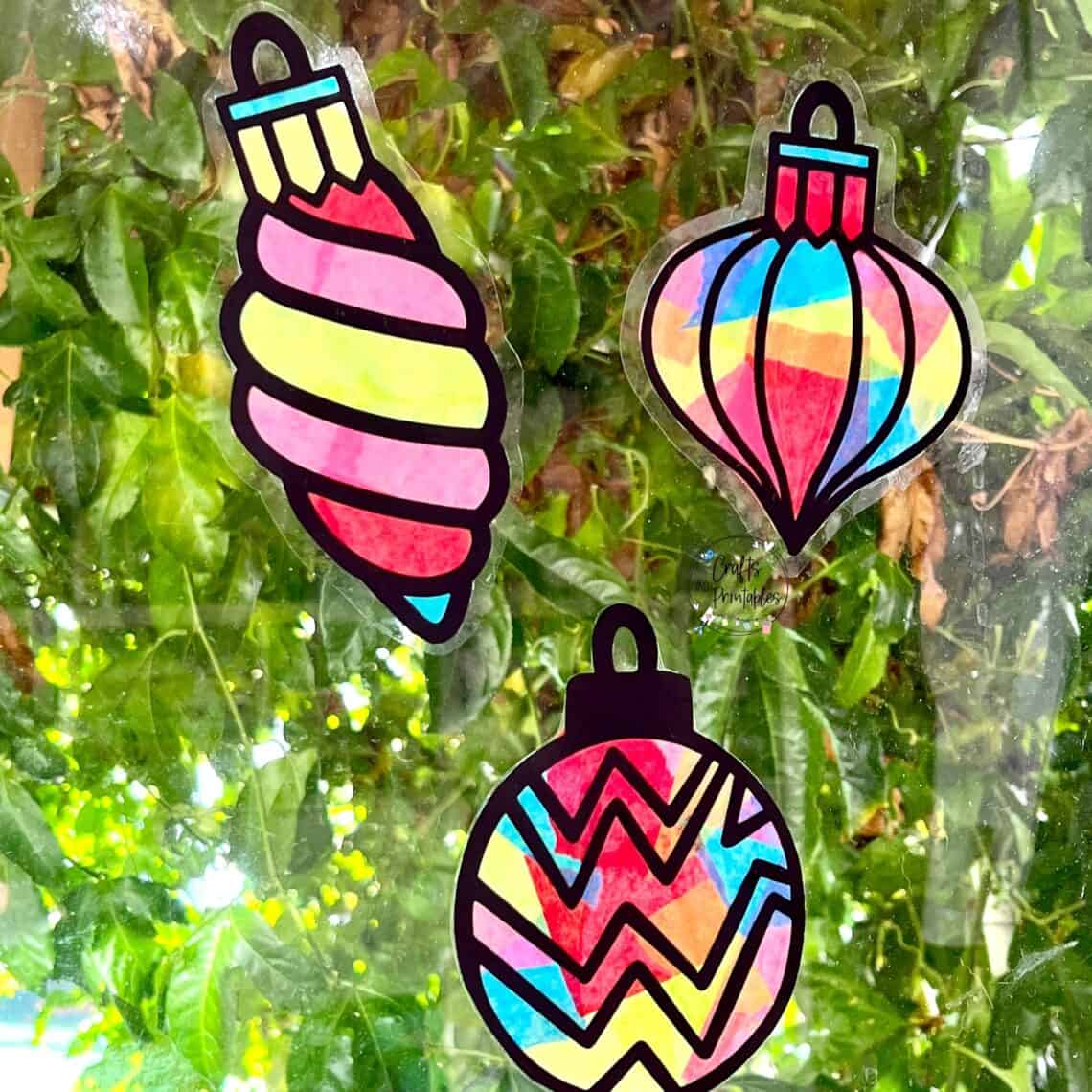 Tissue Paper Suncatcher DIY Craft Kit