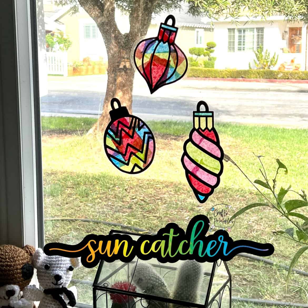 Tissue Paper Suncatcher DIY Craft Kit
