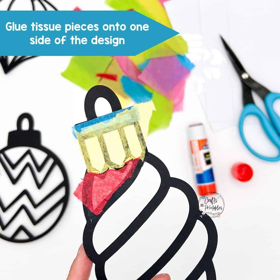 Tissue Paper Suncatcher DIY Craft Kit