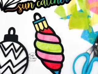 how to make a tissue paper suncatcher