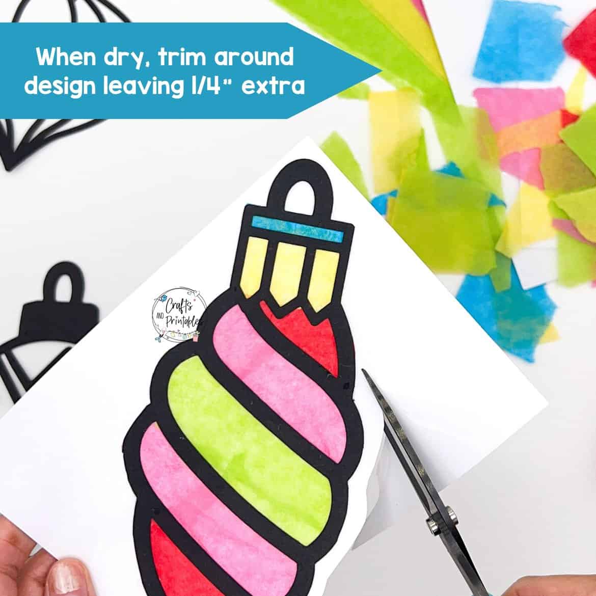 Tissue Paper Suncatcher DIY Craft Kit