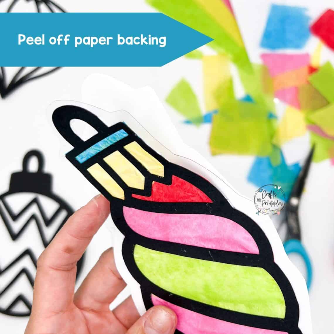 Tissue Paper Suncatcher DIY Craft Kit