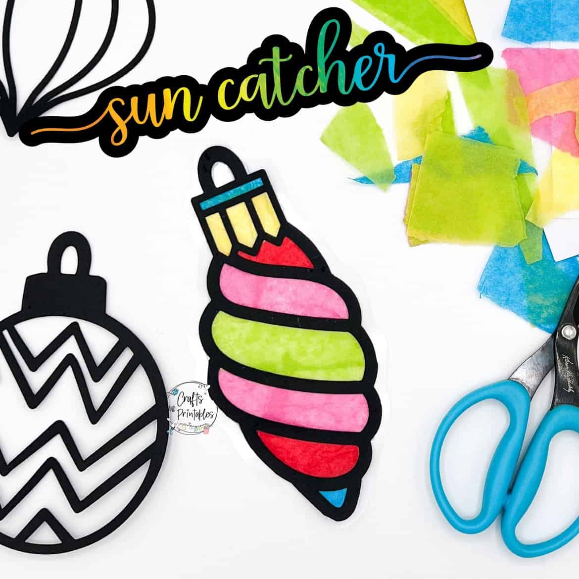 Tissue Paper Suncatcher DIY Craft Kit