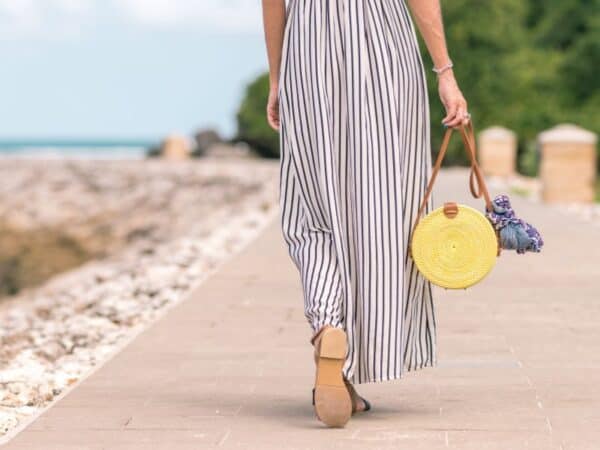 pinstripe maxi skirt