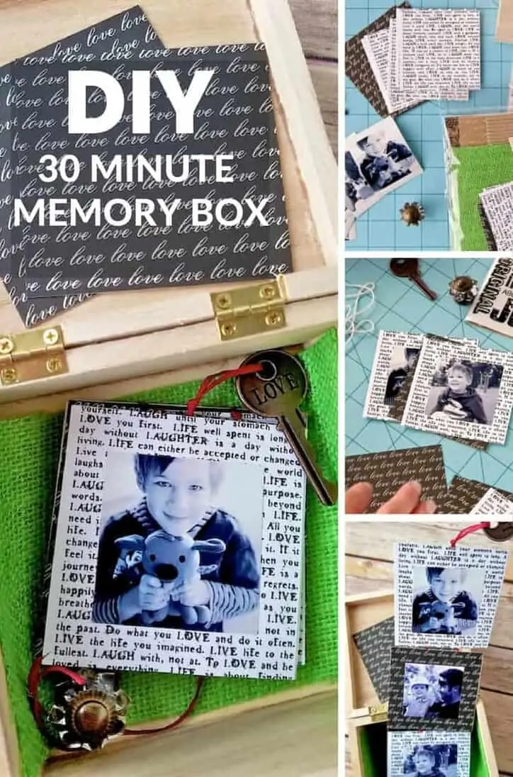 how to make a diy memory box with pull out photos pin