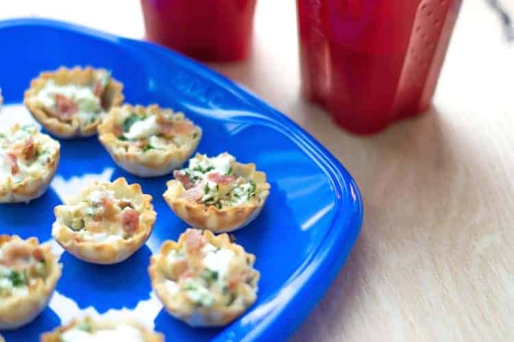 Bacon and Goat Cheese Bites