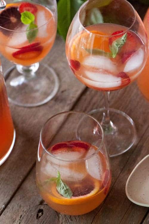 Citrus and Basil Sangria