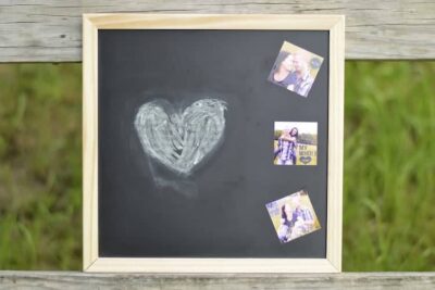 DIY Chalkboard Wedding Prop