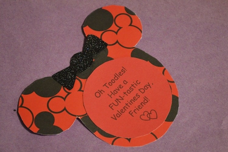 DIY Minnie Mouse Valentines Card 2