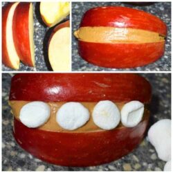 Apple Peanut Butter Smiles