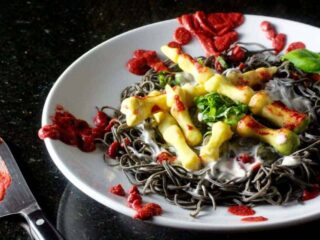 Spooky Halloween Recipe: Black Bean Spaghetti with AFRAID-O Sauce