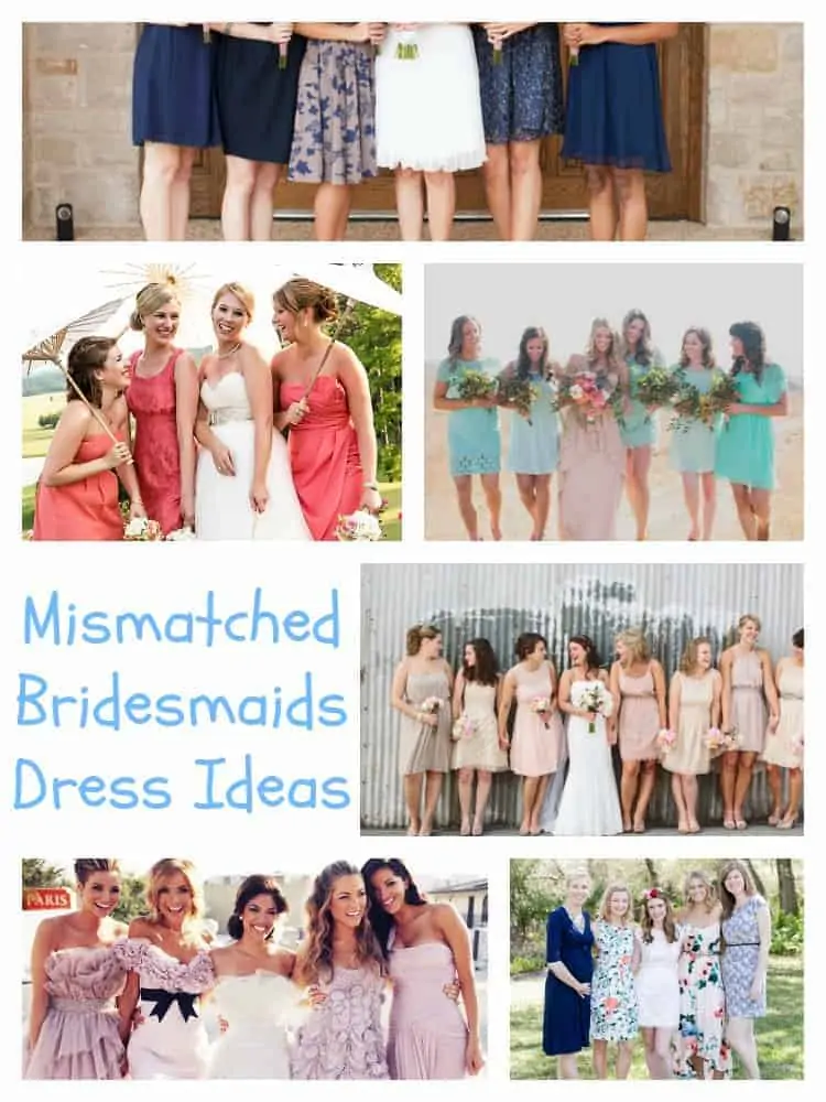 Mismatched Bridesmaids Dress Ideas