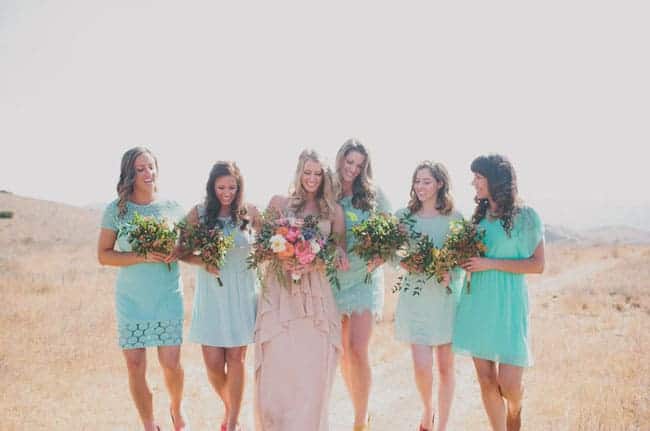 Mismatched Bridesmaids Dresses 3