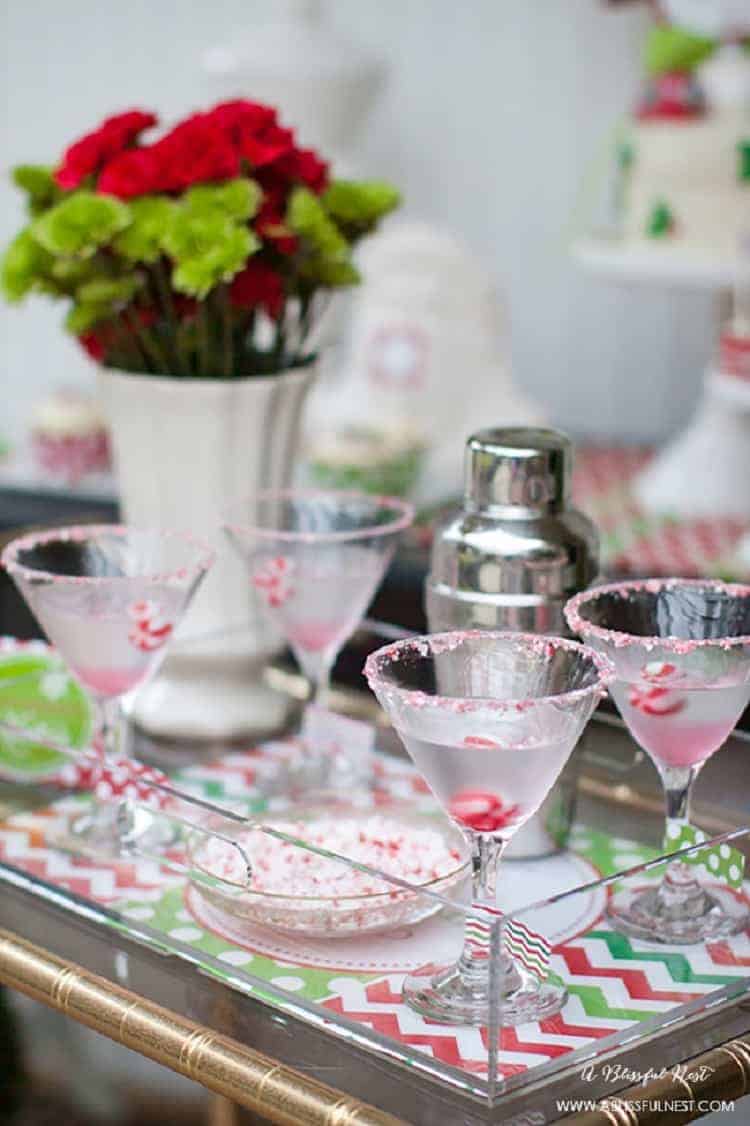 Peppermint Bark Martini Recipe by A Blissful Nest 001