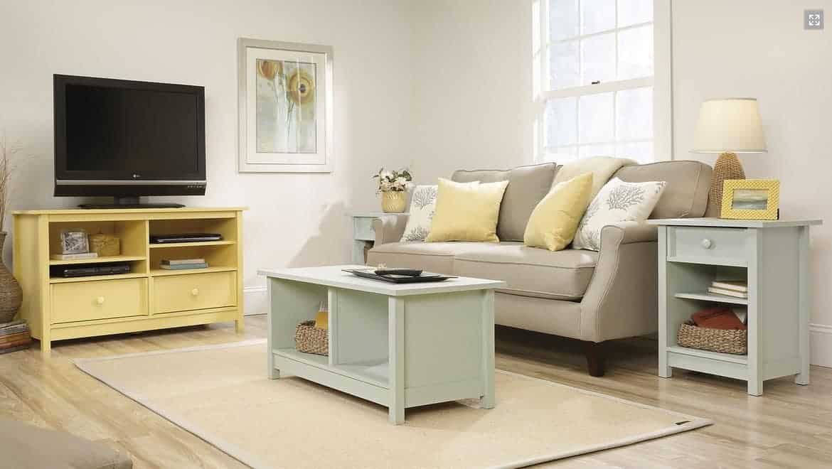 Beach Cottage Living Room Design Ideas - Small Coastal Living Room Ideas