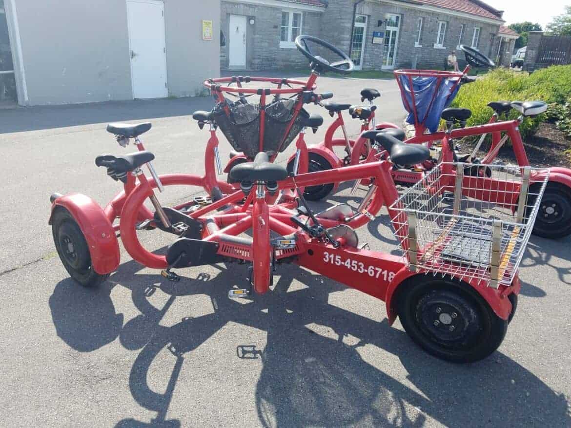 Seven person bike