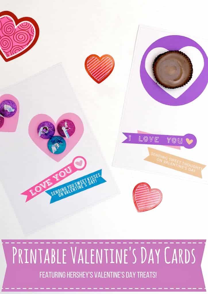 free printable Kiss Chocolate Valentines