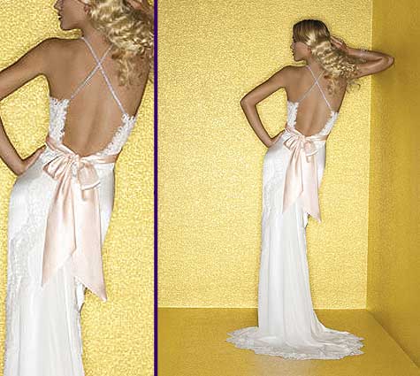 backless wedding dress