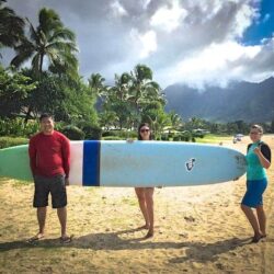 Learning How to Surf in Kauai