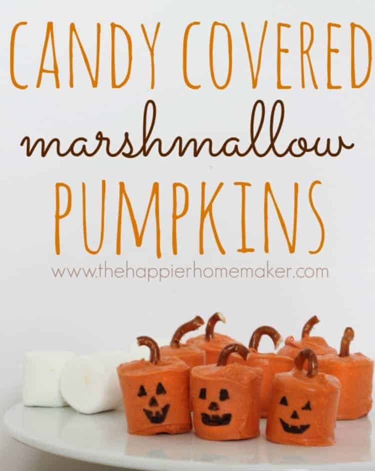 31 Ridiculously Awesome Halloween Desserts Anyone Can Make marshmallow pumpins