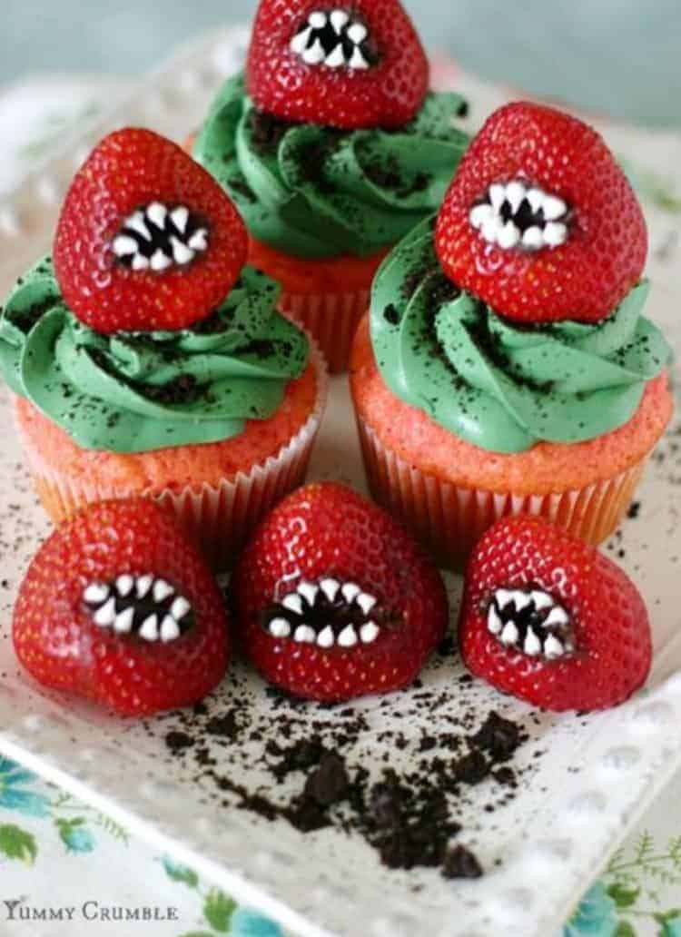easy to make halloween desserts and treats strawberry monster bites