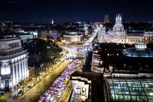 Madrid at night