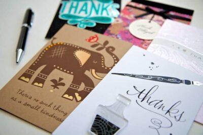 wedding thank you card tips