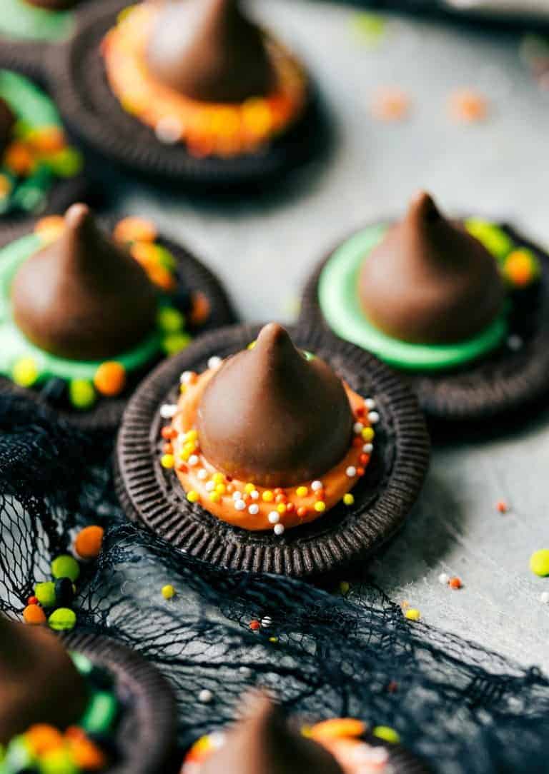 easy to make halloween desserts and treats witch hats